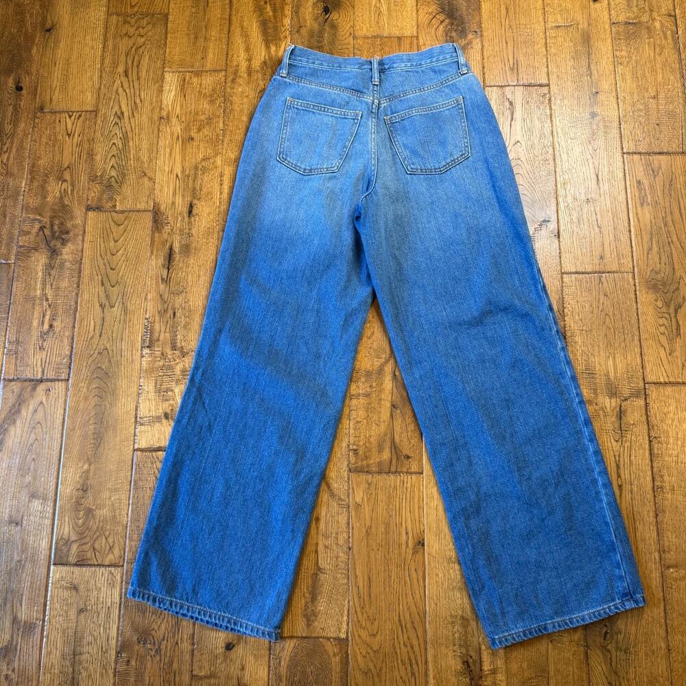 Universal Thread Relaxed Wide-Leg Jeans Med Wash and Rise Womens Sz 0/25R - Picture 7 of 7